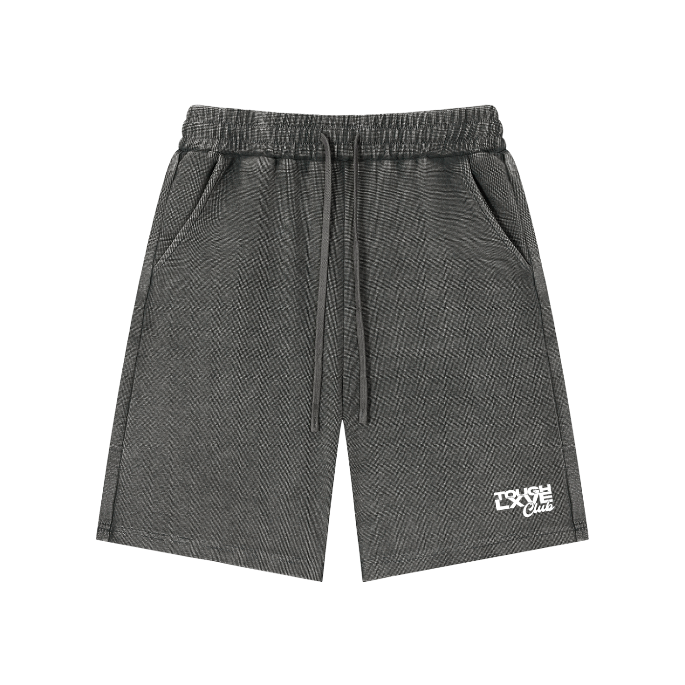 Tough Lxve Club Unisex Mineral Wash Waffle Knit Shorts