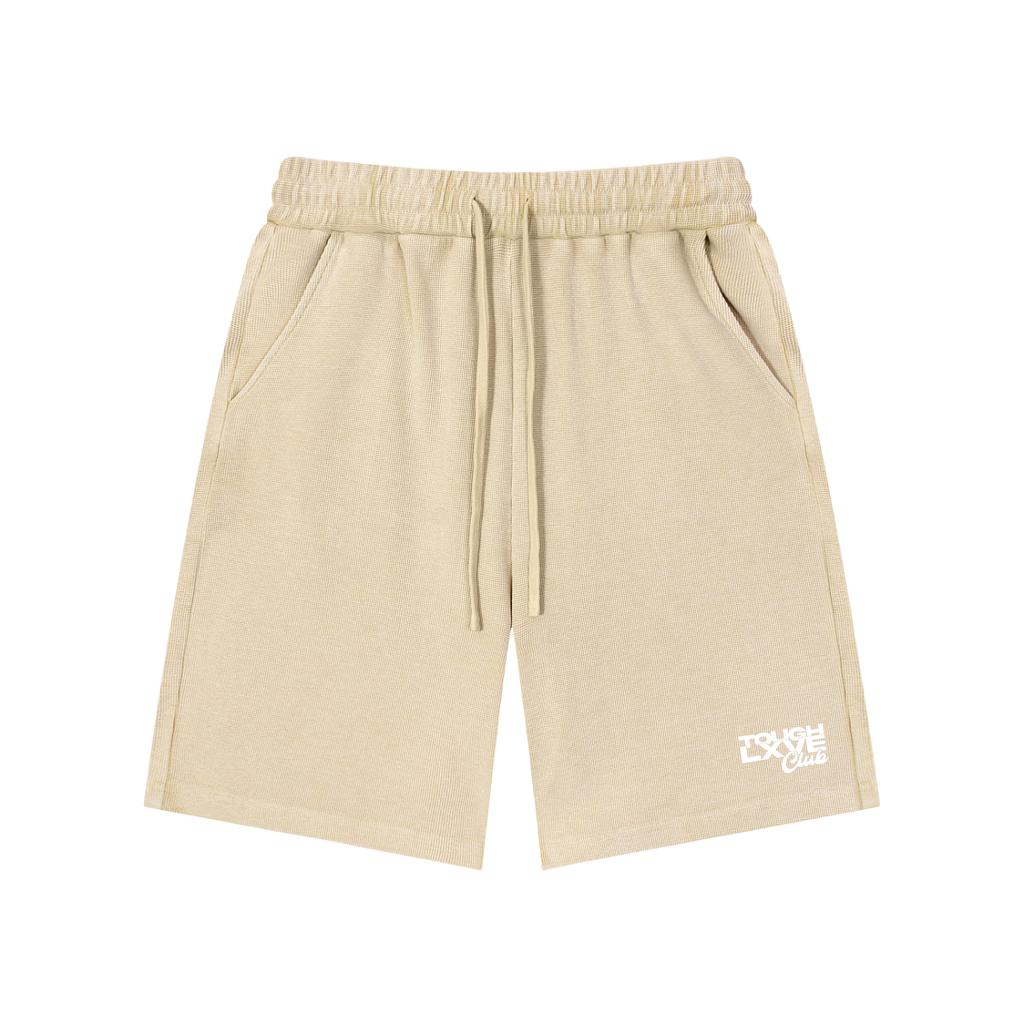Tough Lxve Club Unisex Mineral Wash Waffle Knit Shorts