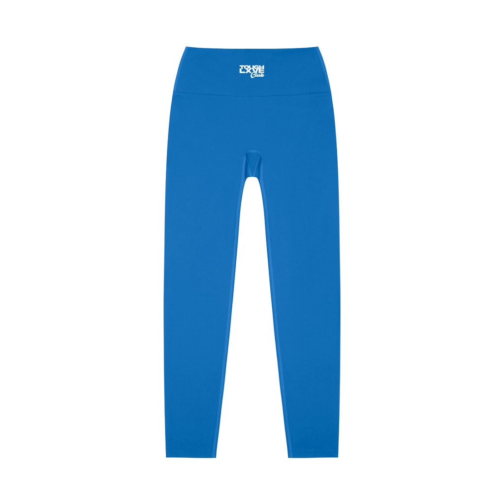Women's Tough Lxve Club Colorful Blue High-Waisted Yoga Leggings
