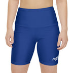 Women's Dark Blue Tough Lxve Club Athletic Biker Shorts