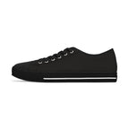 Women’s Tough Lxve Club “4 Leaf Clover” Black Low Top Canvas Shoes