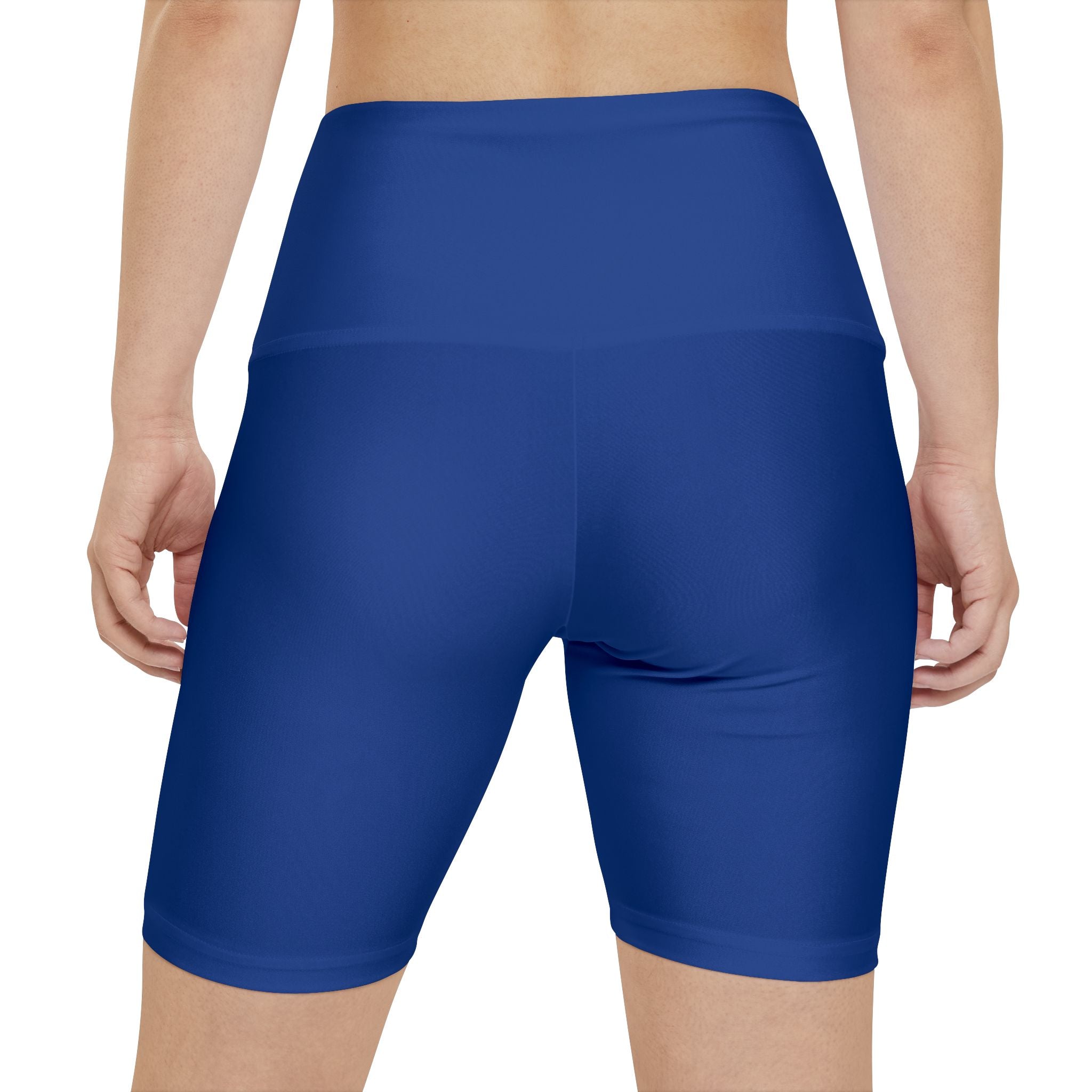 Women's Dark Blue Tough Lxve Club Athletic Biker Shorts