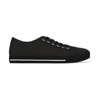 Women’s Tough Lxve Club “4 Leaf Clover” Black Low Top Canvas Shoes