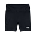 Women's Black Tough Lxve Club Athletic Biker Shorts
