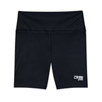 Women's Black Tough Lxve Club Athletic Biker Shorts