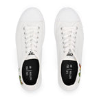 Women’s Tough Lxve Club "420 Edition" White Low Top Canvas Shoes