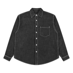 Unisex Vintage Wash “LXVE” Denim Shirt