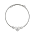 Tough Lxve Club "TLC" (Engraving) Heart Cuff Bracelet