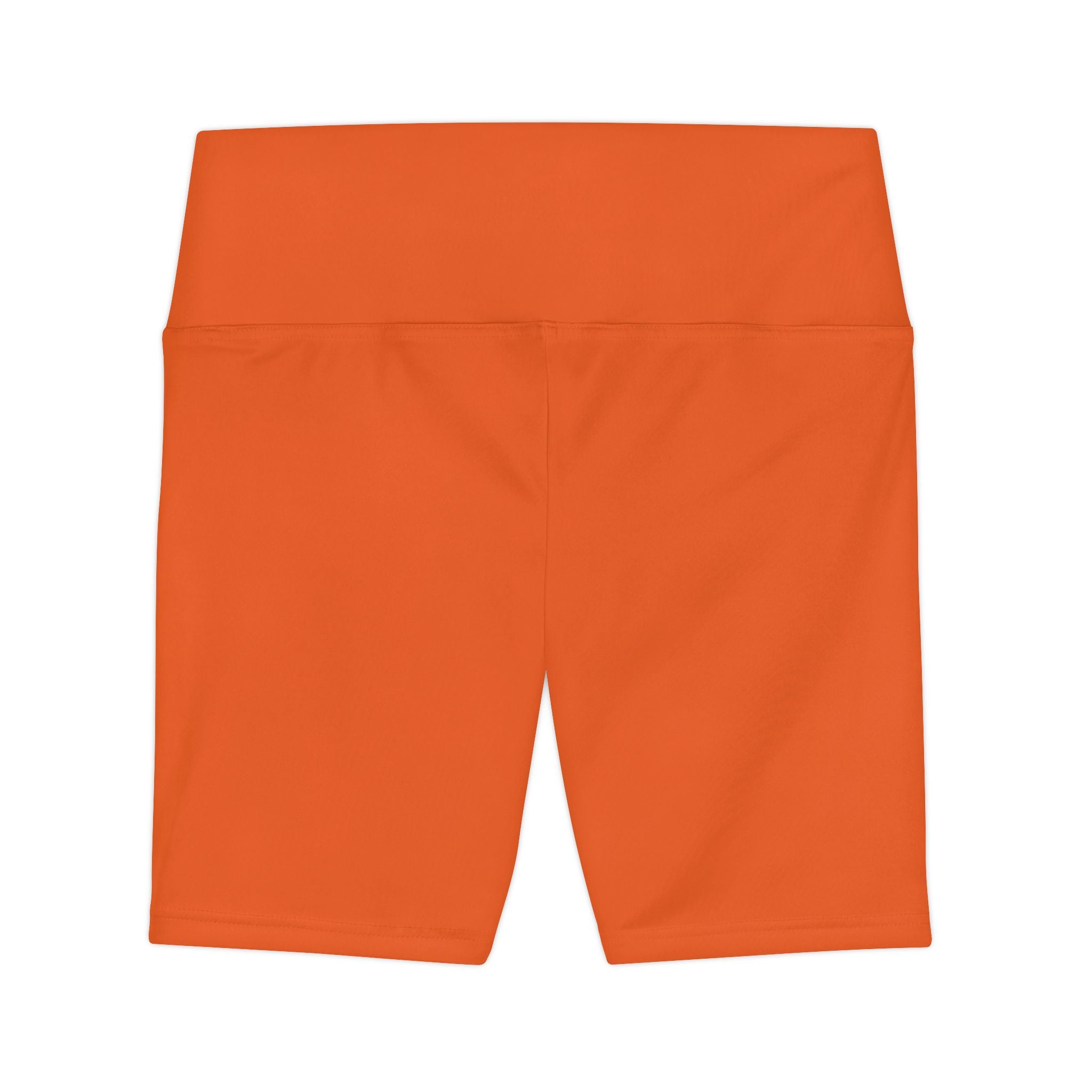 Women's Orange Tough Lxve Club Athletic Biker Shorts