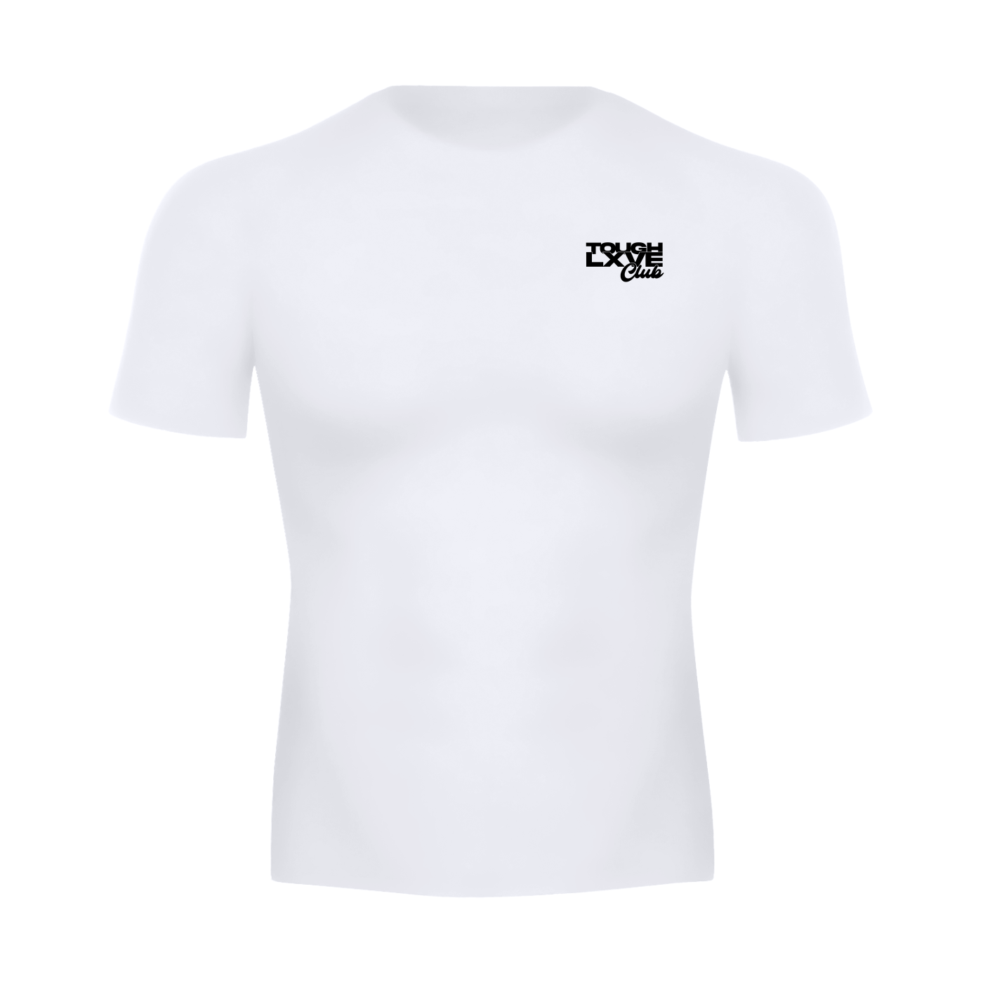 Men's Tough Lxve Club Performance White Short Sleeve T-Shirt