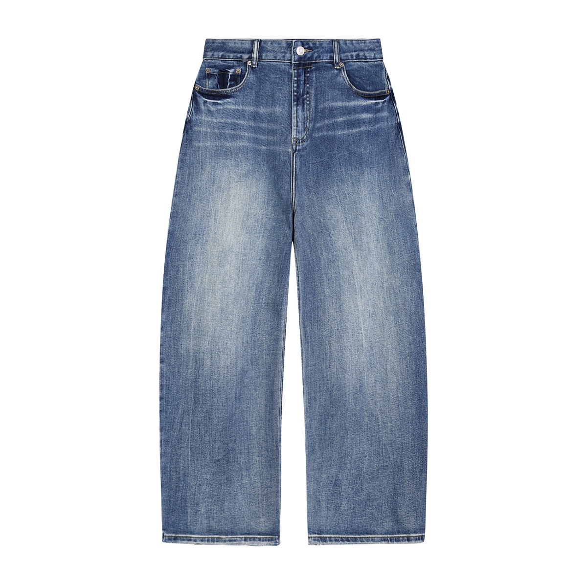 Unisex Sun Fade Heavyweight Denim Jeans