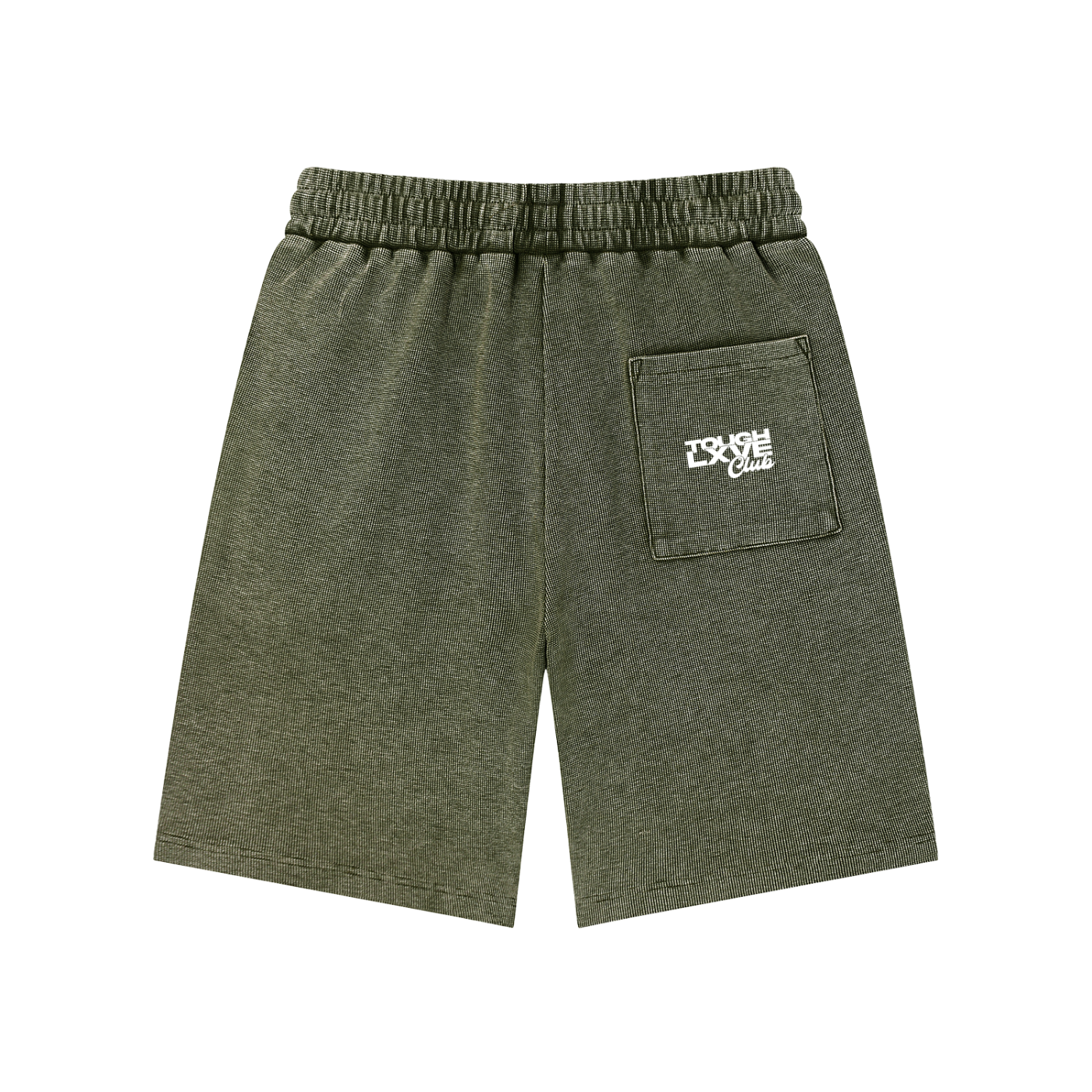 "HYPE" Unisex Mineral Wash Waffle Knit Shorts