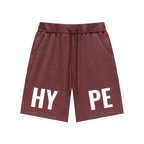 "HYPE" Unisex Mineral Wash Waffle Knit Shorts