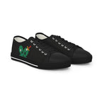 Men’s Tough Lxve Club “4 Leaf Clover” Black Low Top Canvas Shoes