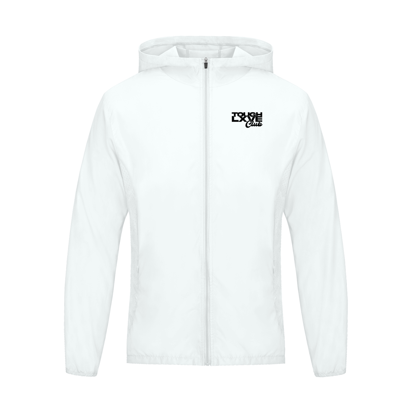 Tough Lxve Club Soft Hooded Sports Jacket - White
