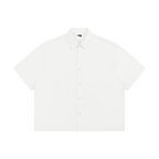 Unisex Boxy White Short Sleeve Shirt