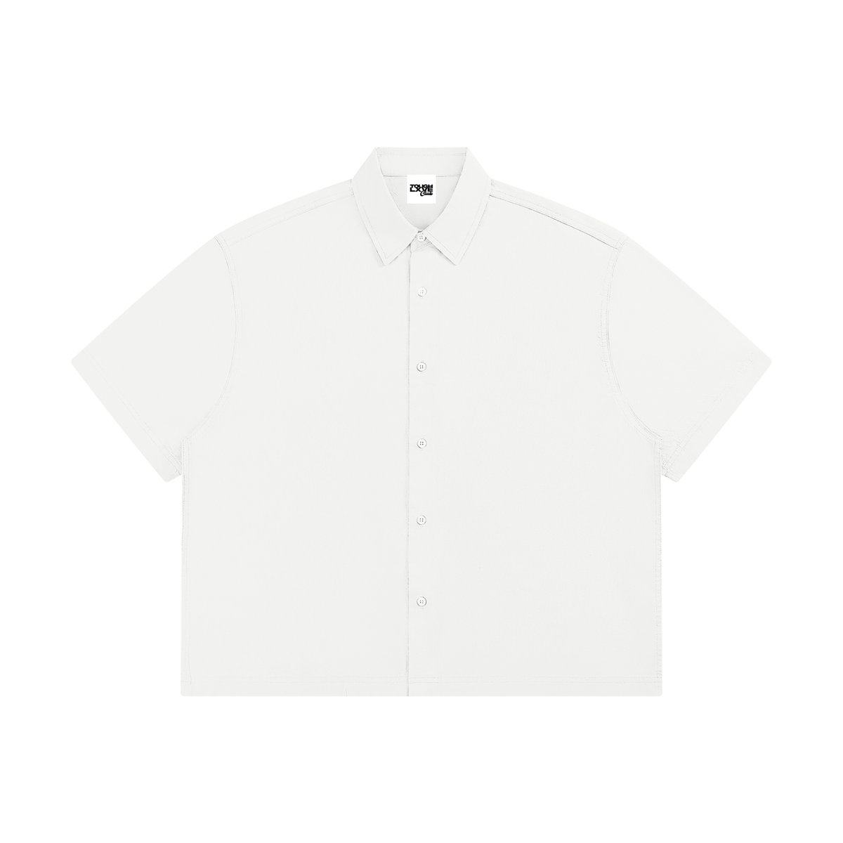 Unisex Boxy White Short Sleeve Shirt