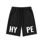 "HYPE" Unisex Mineral Wash Waffle Knit Shorts