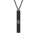 Tough Lxve Club "TLC" (Engraving) Vertical Bar Necklace