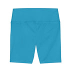 Women's Turquoise Tough Lxve Club Athletic Biker Shorts
