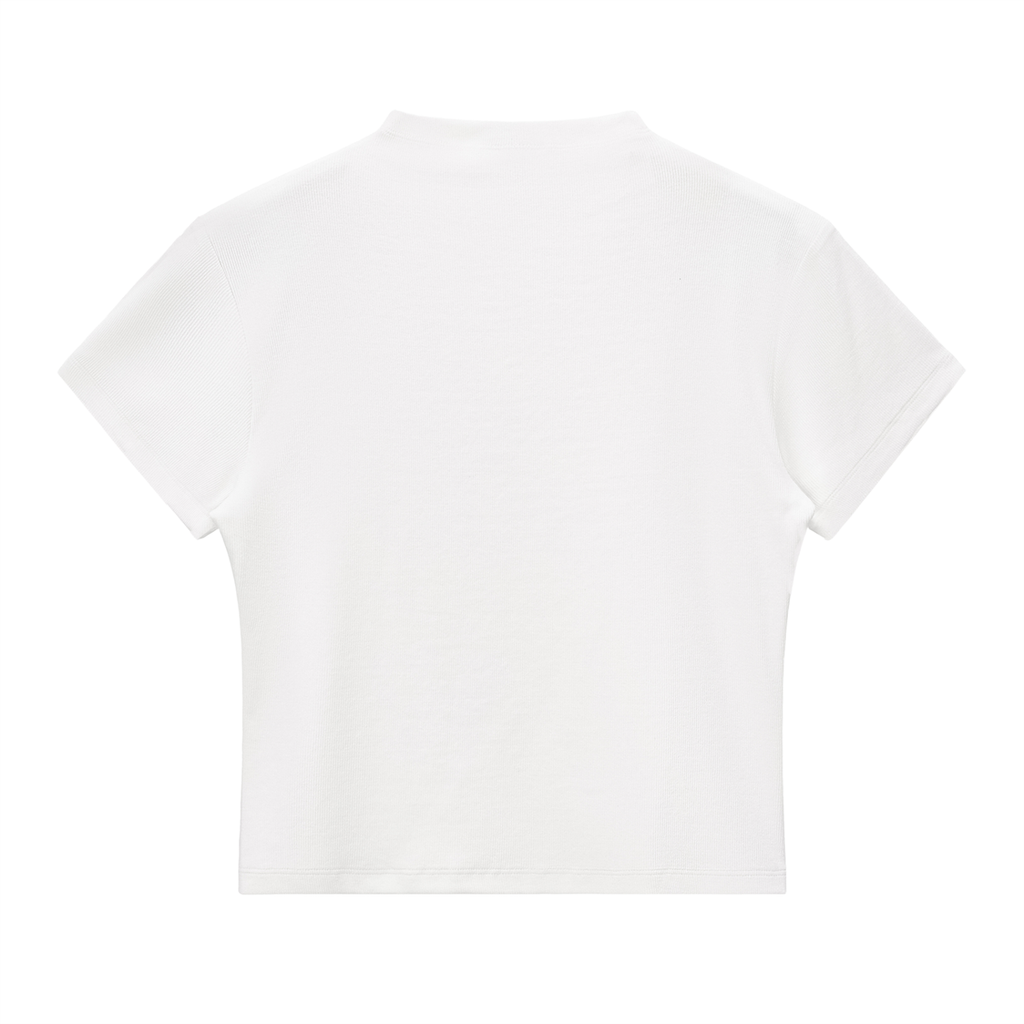 Women's Essential Slim Fit Mock Neck T-Shirt