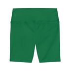 Women's Dark Green Tough Lxve Club Athletic Biker Shorts