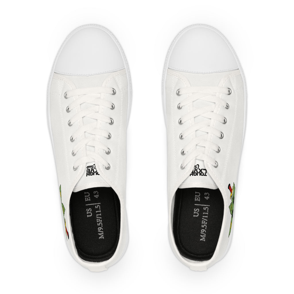 Men’s Tough Lxve Club "420 Edition" White Low Top Canvas Shoes
