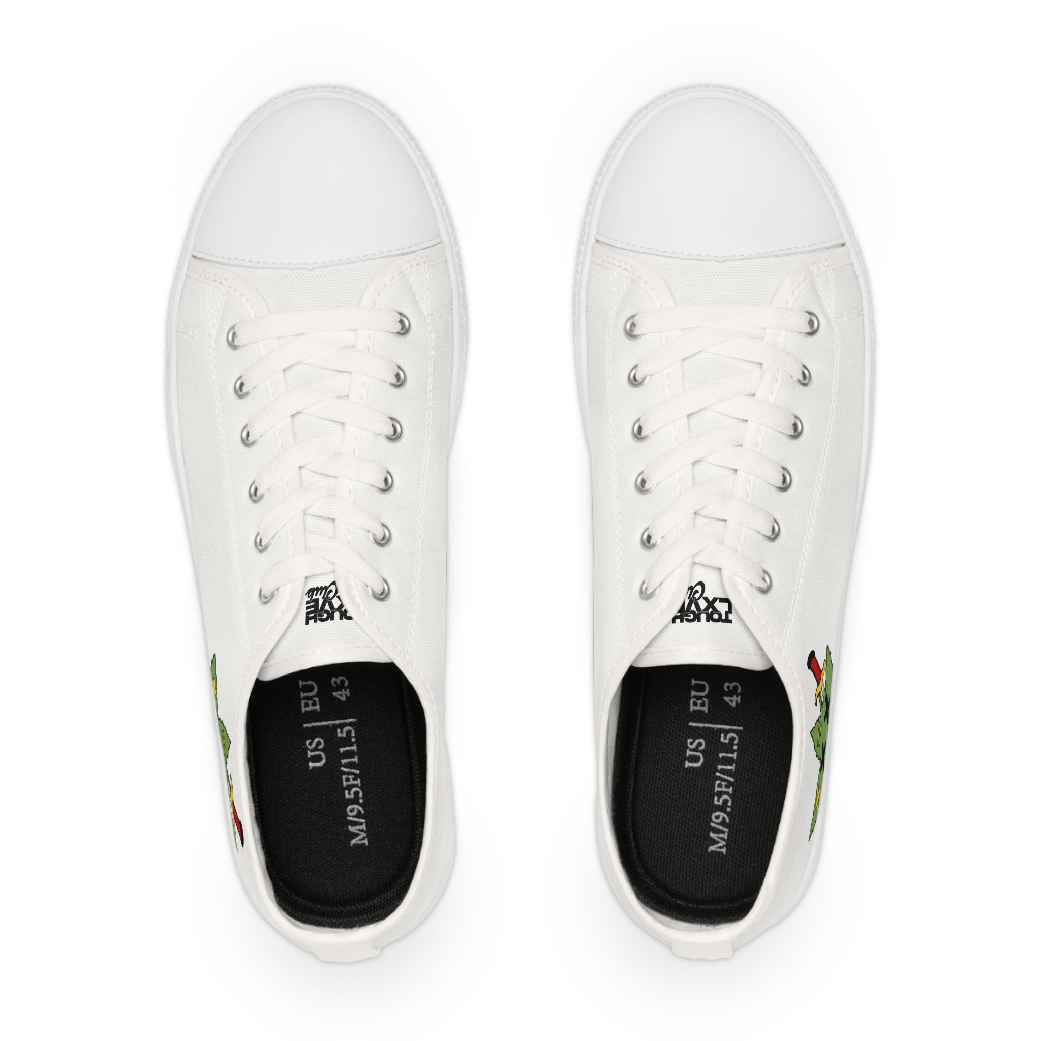 Men’s Tough Lxve Club "420 Edition" White Low Top Canvas Shoes