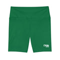Women's Dark Green Tough Lxve Club Athletic Biker Shorts