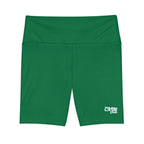 Women's Dark Green Tough Lxve Club Athletic Biker Shorts