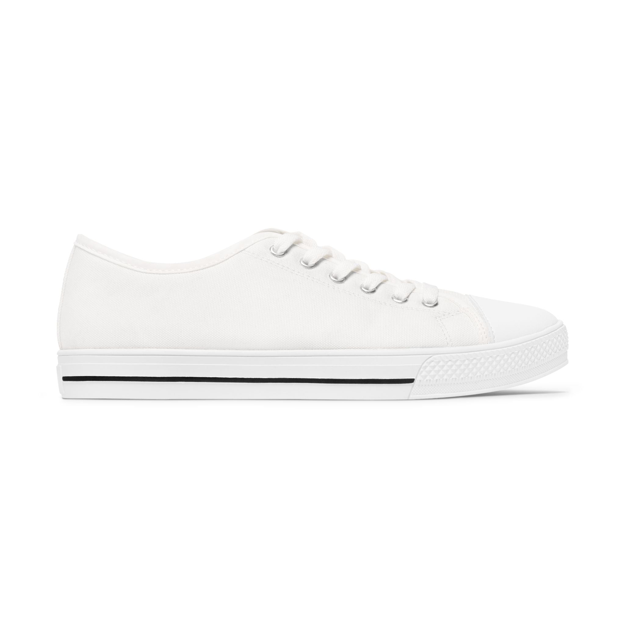 Women’s Tough Lxve Club “4 Leaf Clover” White Low Top Canvas Shoes
