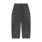 Women's Vintage Wash Barrel Leg Jeans