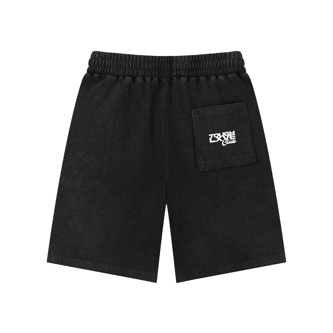 "HYPE" Unisex Mineral Wash Waffle Knit Shorts