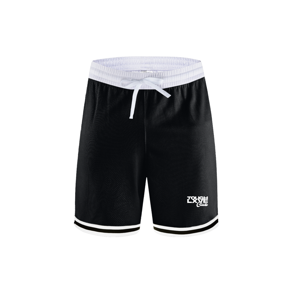 Tough Lxve Club – Classic Stripe Trim Basketball Shorts