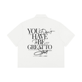 Unisex Boxy White Short Sleeve Shirt