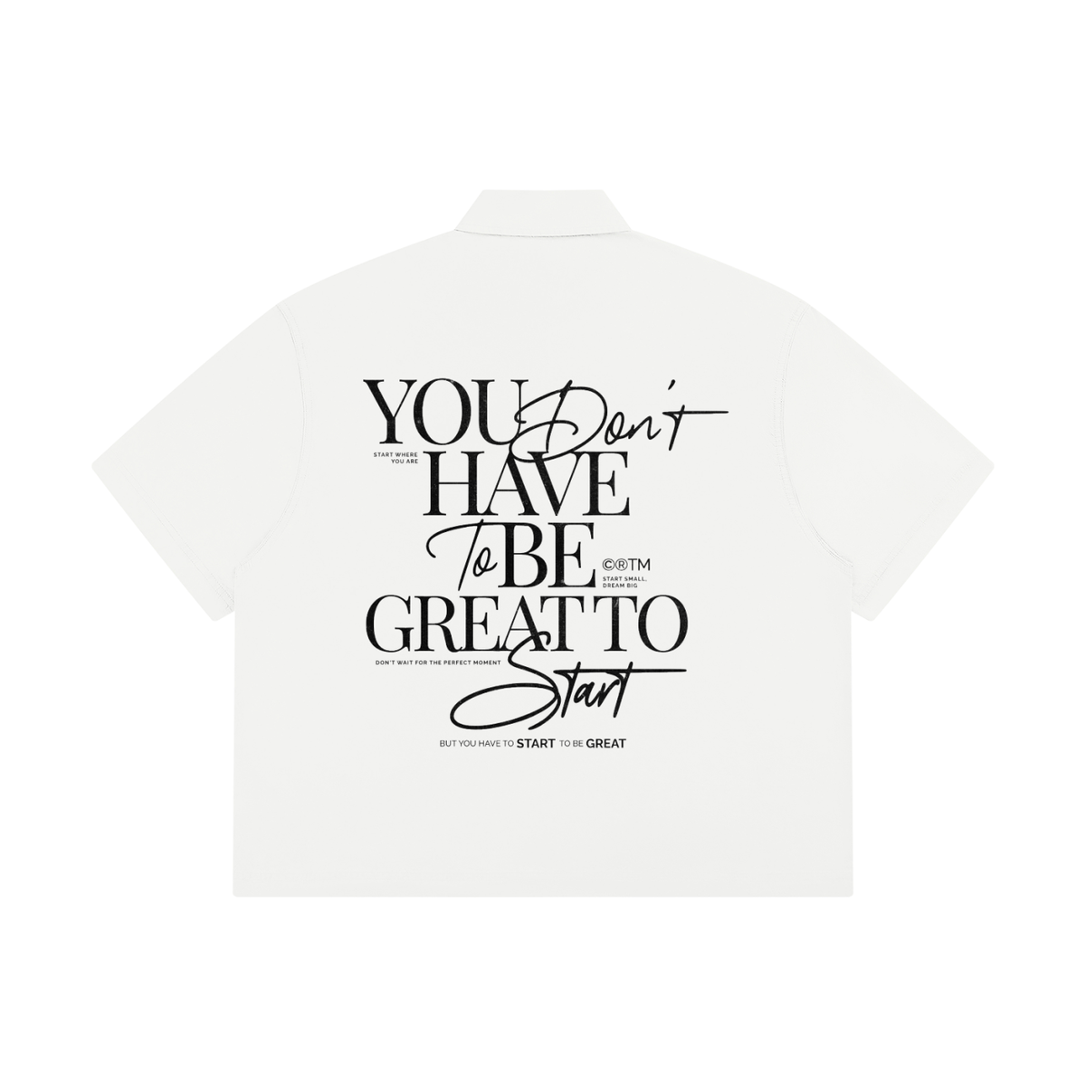 Unisex Boxy White Short Sleeve Shirt
