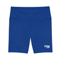 Women's Dark Blue Tough Lxve Club Athletic Biker Shorts