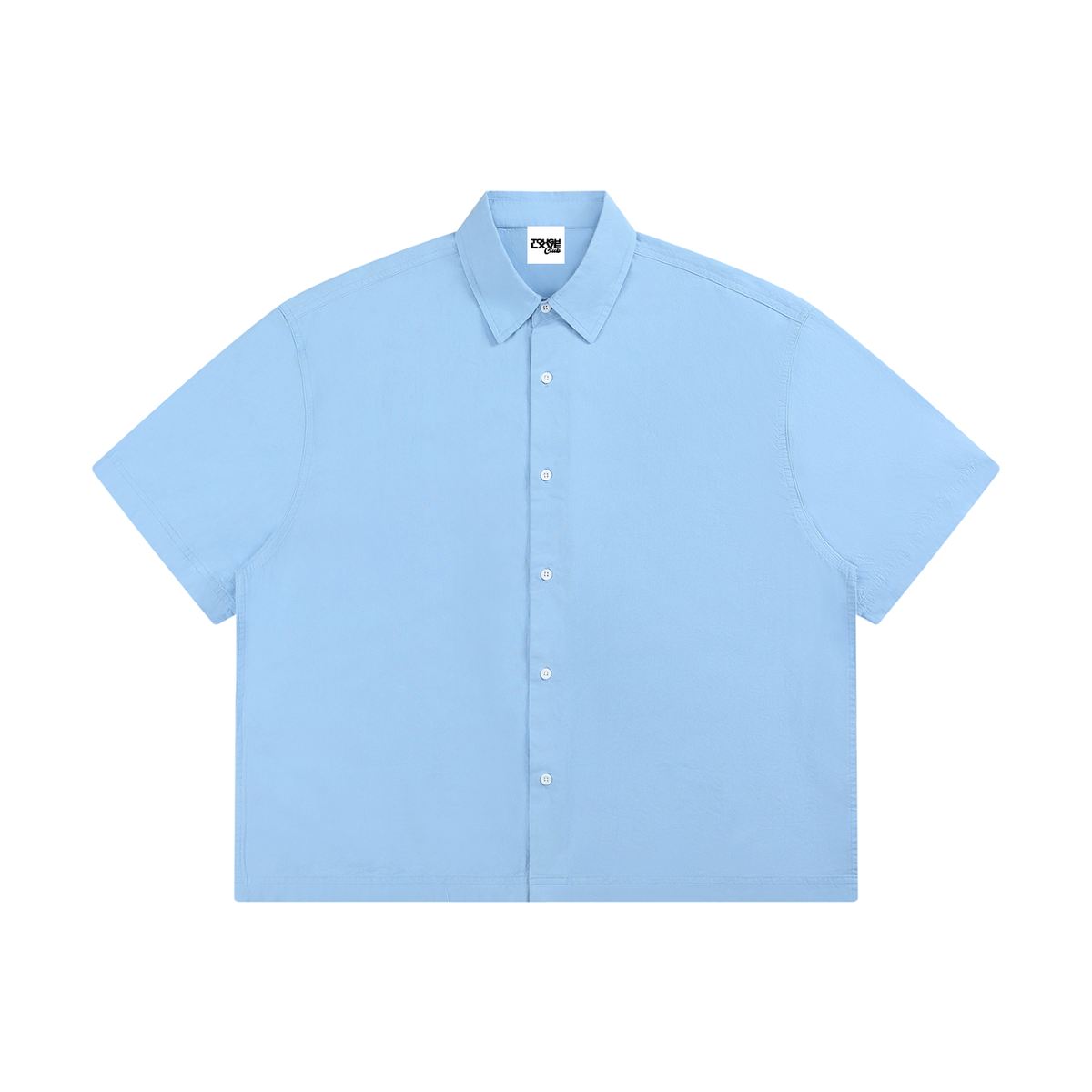 Unisex Boxy Blue Short Sleeve Shirt
