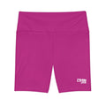 Women's Pink Tough Lxve Club Athletic Biker Shorts