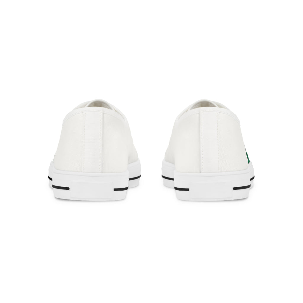Men’s Tough Lxve Club “4 Leaf Clover” White Low Top Canvas Shoes