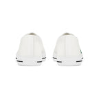 Men’s Tough Lxve Club “4 Leaf Clover” White Low Top Canvas Shoes