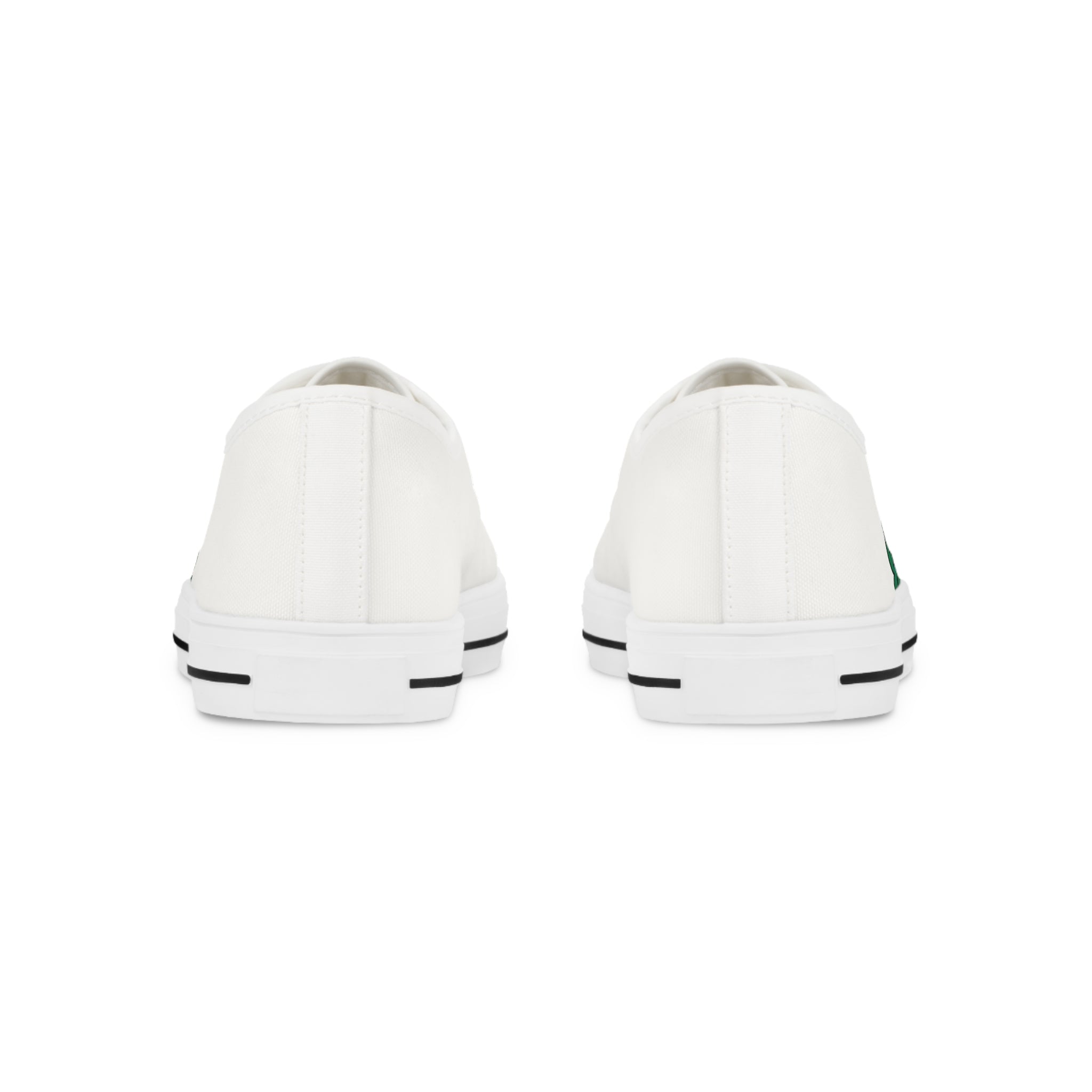 Men’s Tough Lxve Club “4 Leaf Clover” White Low Top Canvas Shoes