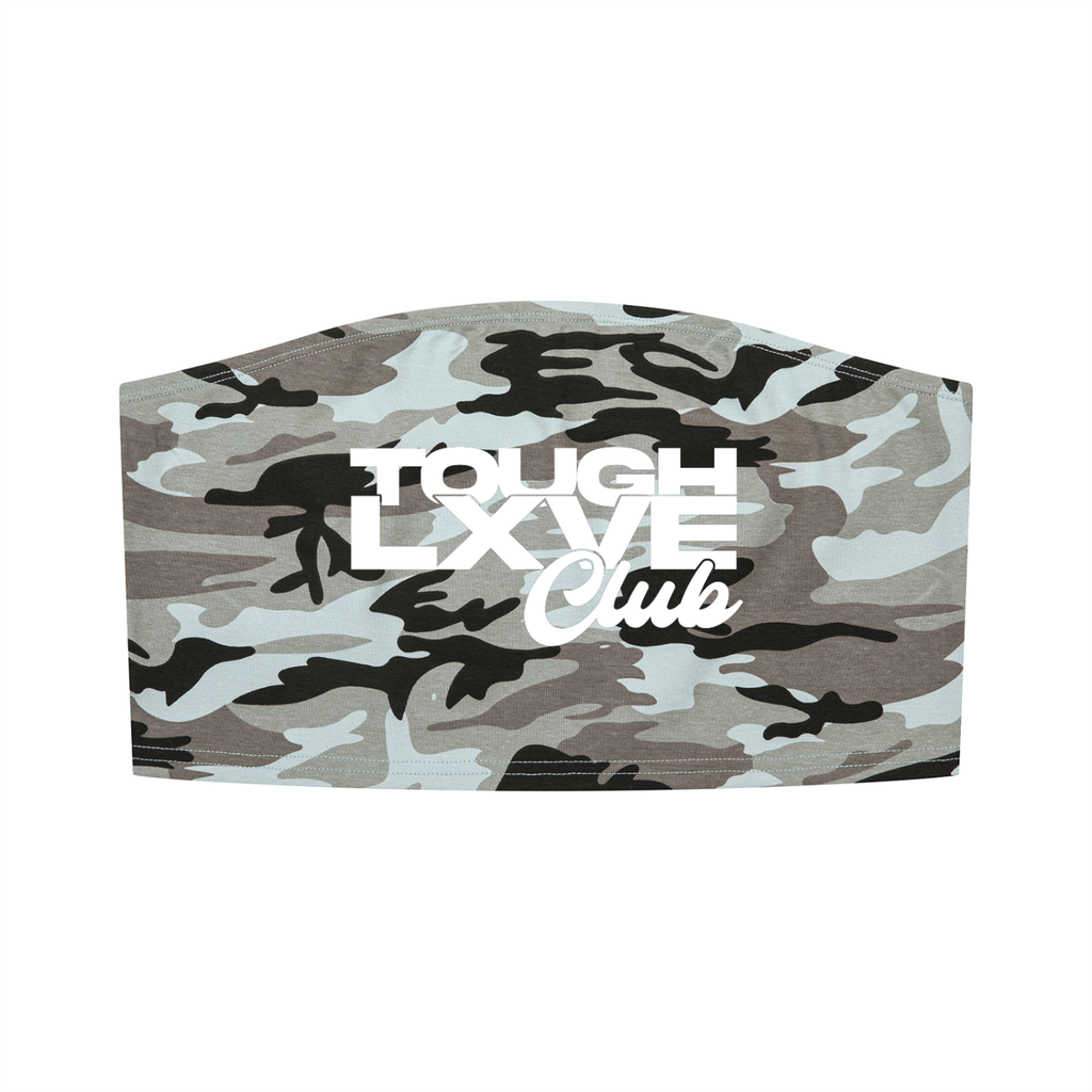 Women’s Tough Lxve Club Camo Cropped Tube Top