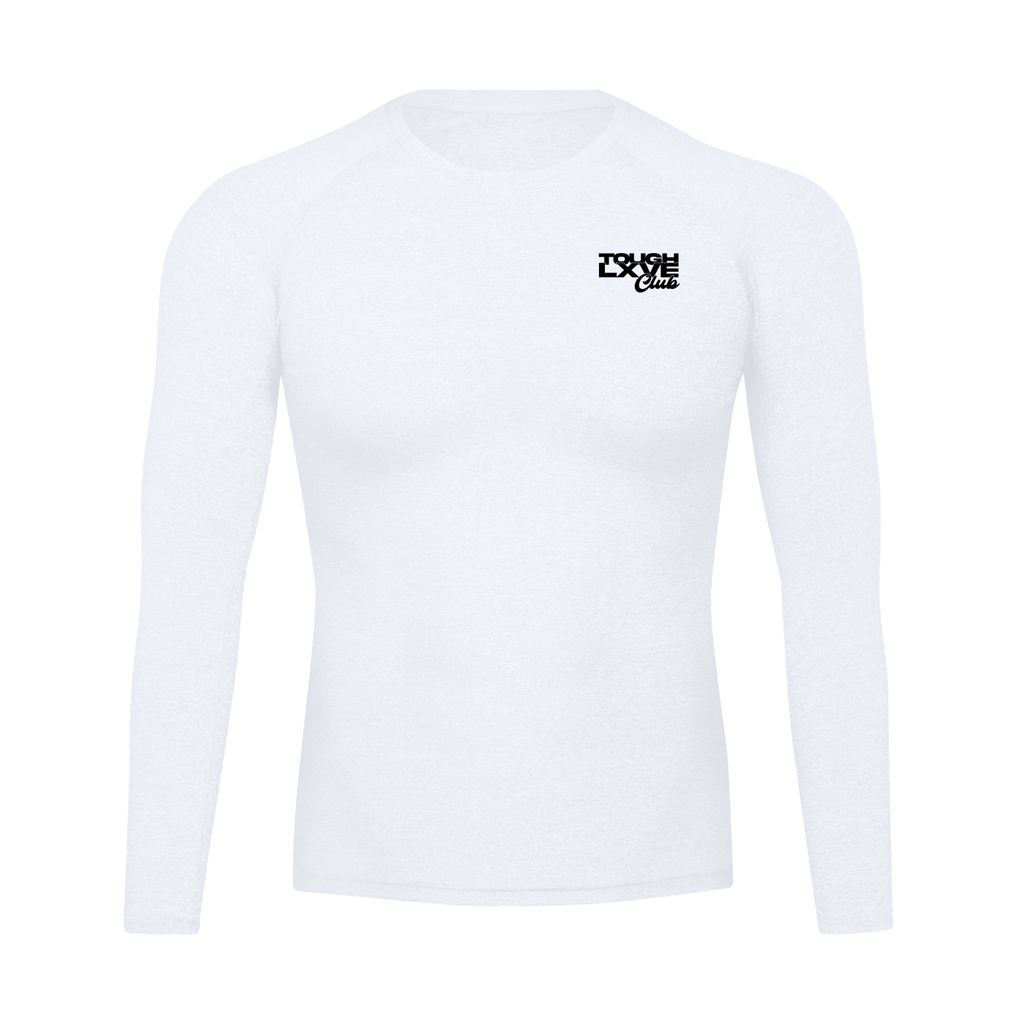 Men's Tough Lxve Club Performance White Long Sleeve T-Shirt
