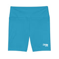 Women's Turquoise Tough Lxve Club Athletic Biker Shorts