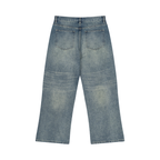 Men’s Vintage Wash Wide Leg Jeans