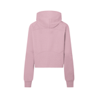 Cropped Half-Zip Hoodie - Pink