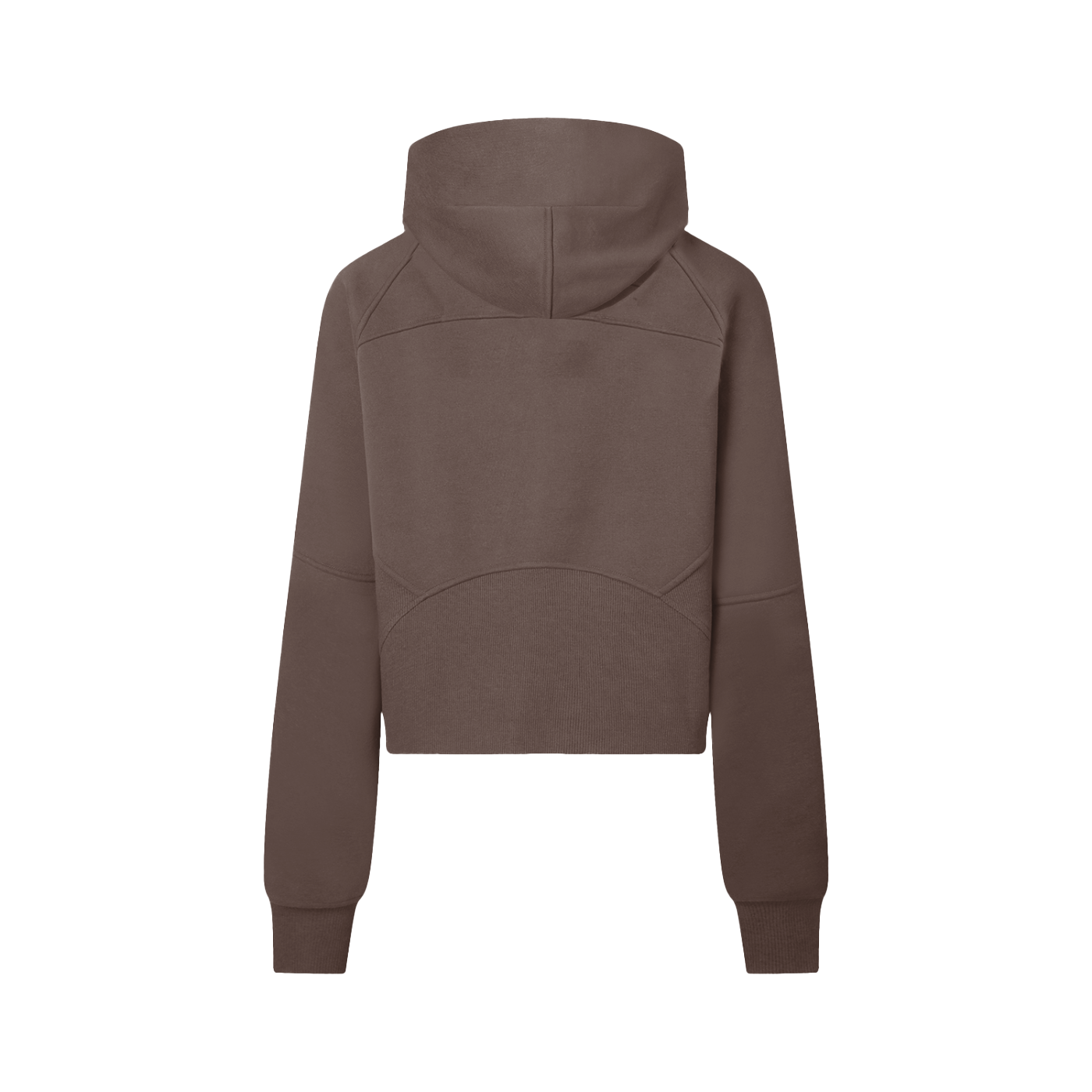 Women's "Coffee" Cropped Half-Zip Hoodie