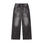Men’s Vintage Wash Wide Leg Jeans