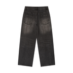 Unisex Vintage Wash Heavyweight Denim Jeans